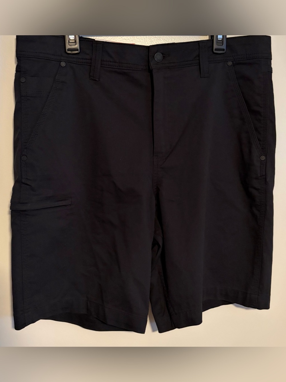 Wrangler Men's Black Stretch Utility Shorts